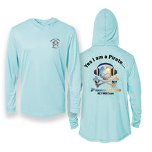 Load image into Gallery viewer, Yes I Am a Pirate Long Sleeve Performance Shirt-Blue