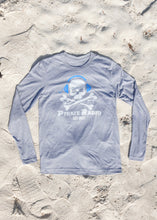 Load image into Gallery viewer, Grey Long Sleeve T-Shirt w/ Blue Headphones  #1011